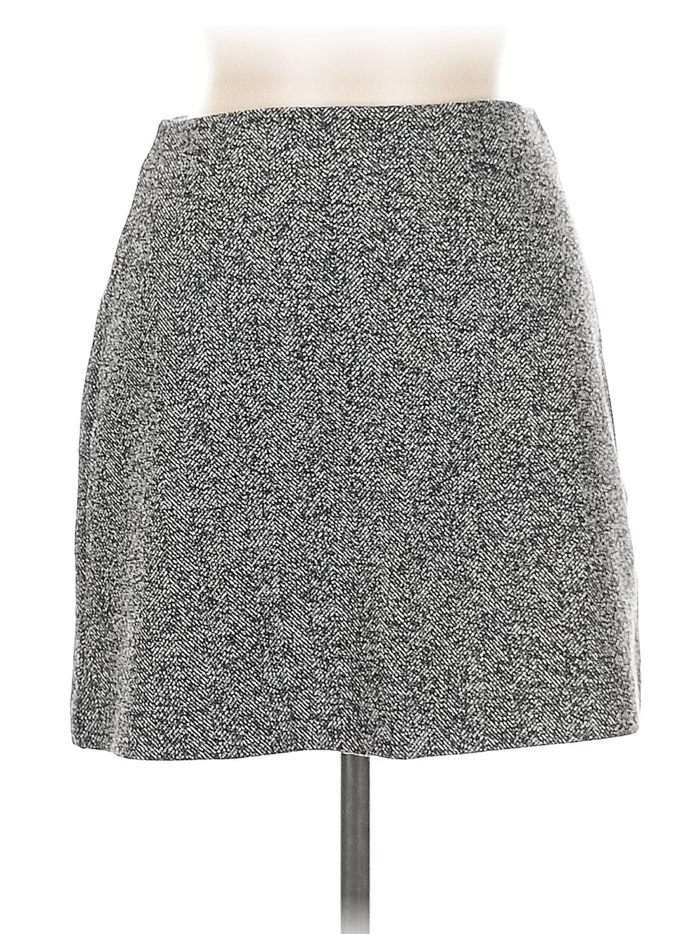 Topshop Gray Tweed Mini Skirt Sz 6